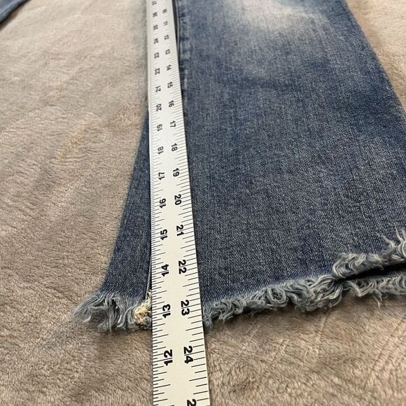 Madewell Womens 26P Cali Demi-Boot Mid Rise Raw Hem Jeans - Picture 4 of 8